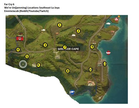 Jammer locations far cry 6  You'll learn what you can find there - unique weapons, mythical animals, treasure hunts, criptograma charts, roosters, USB songs, FND bases, and anti-aircraft guns